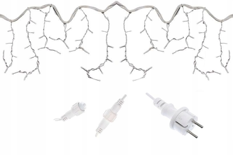 GIRLANDA SOPLE 100LED 5,5M ISKRZĄCE BŁYSK FLASH PL Zasilanie sieciowe