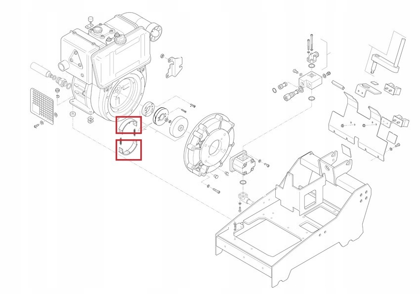 AMMANN Zagęszczarka AVH 6030 Okładziny sprzęgła Kod producenta 2-80203217
