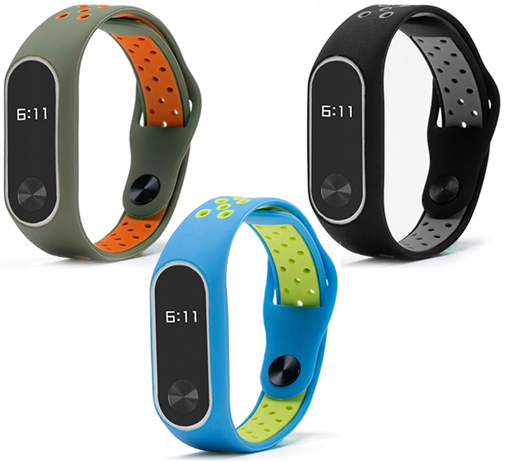 

Opaska zamienna Xiaomi MI BAND2 Miękka Zestaw 3SZT