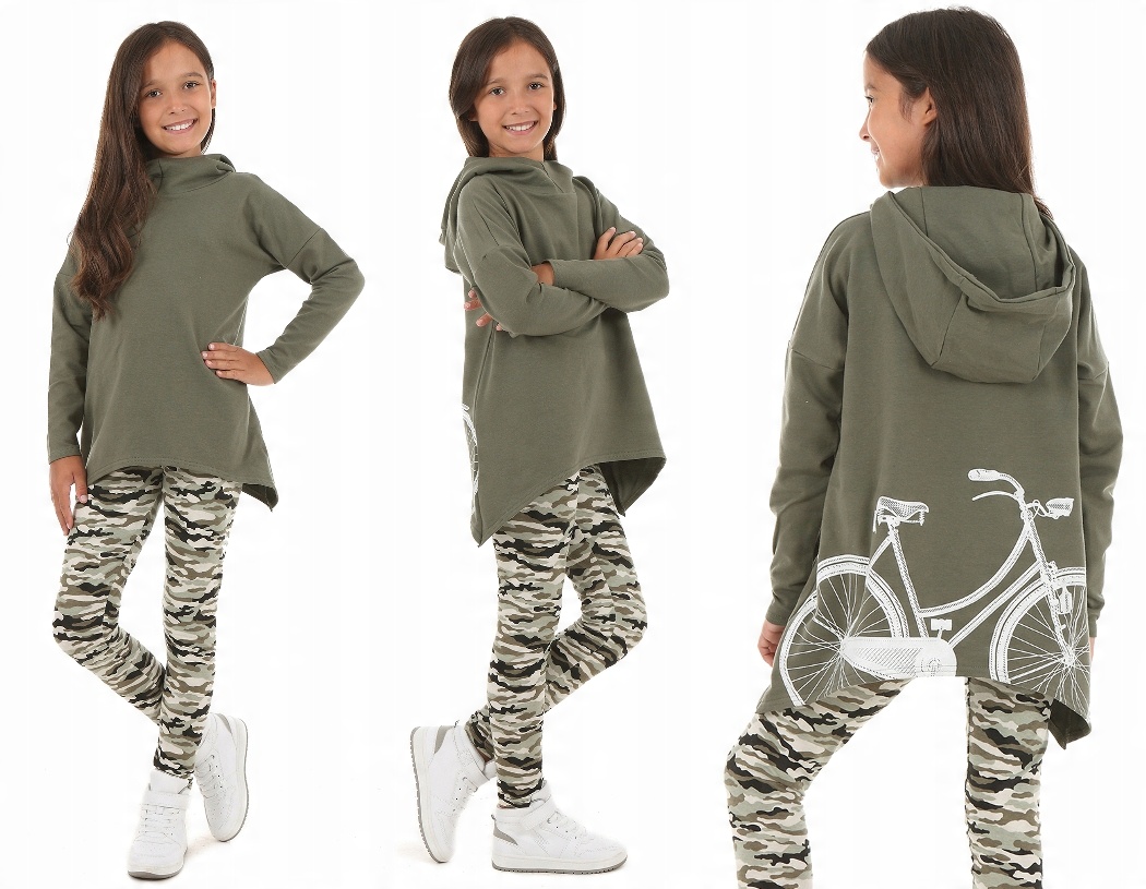 

Asymetryczna Bluza Oversize Rower 140-146 Khaki