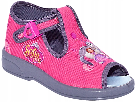 ТАПОЧКИ ДЕТЕЙ PRINCESS 5 роз 18 WKŁ КОЖА