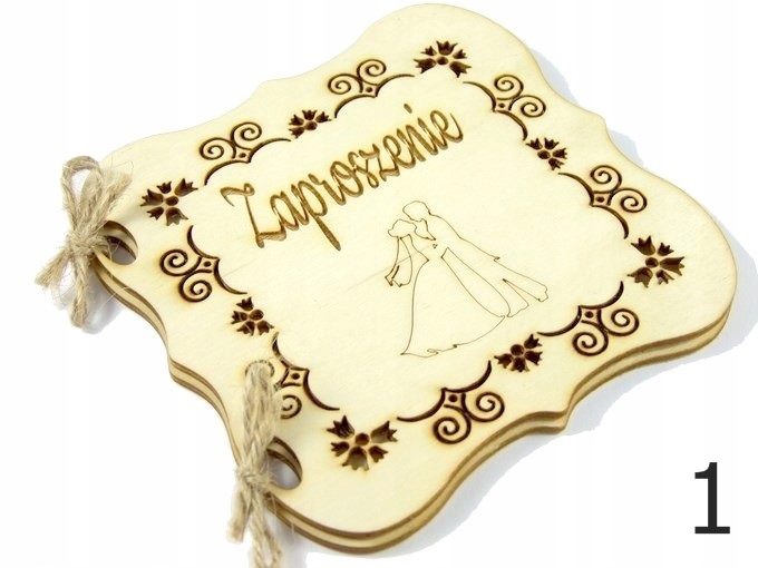 Zaproszenie Na Ślub Weselne Grawer Podwójne EXTRA Marka Magnolit