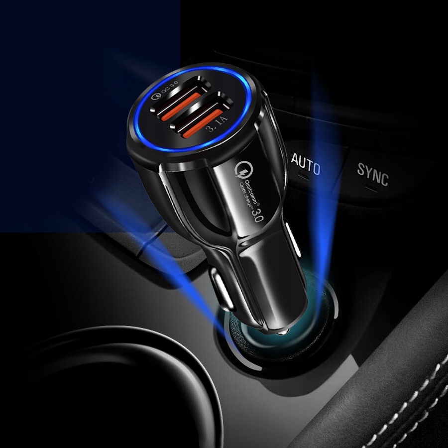 SZYBKA 3.1A SAMOCHODOWA ŁADOWARKA QUALCOMM QC 3.0 Producent Nela-Styl