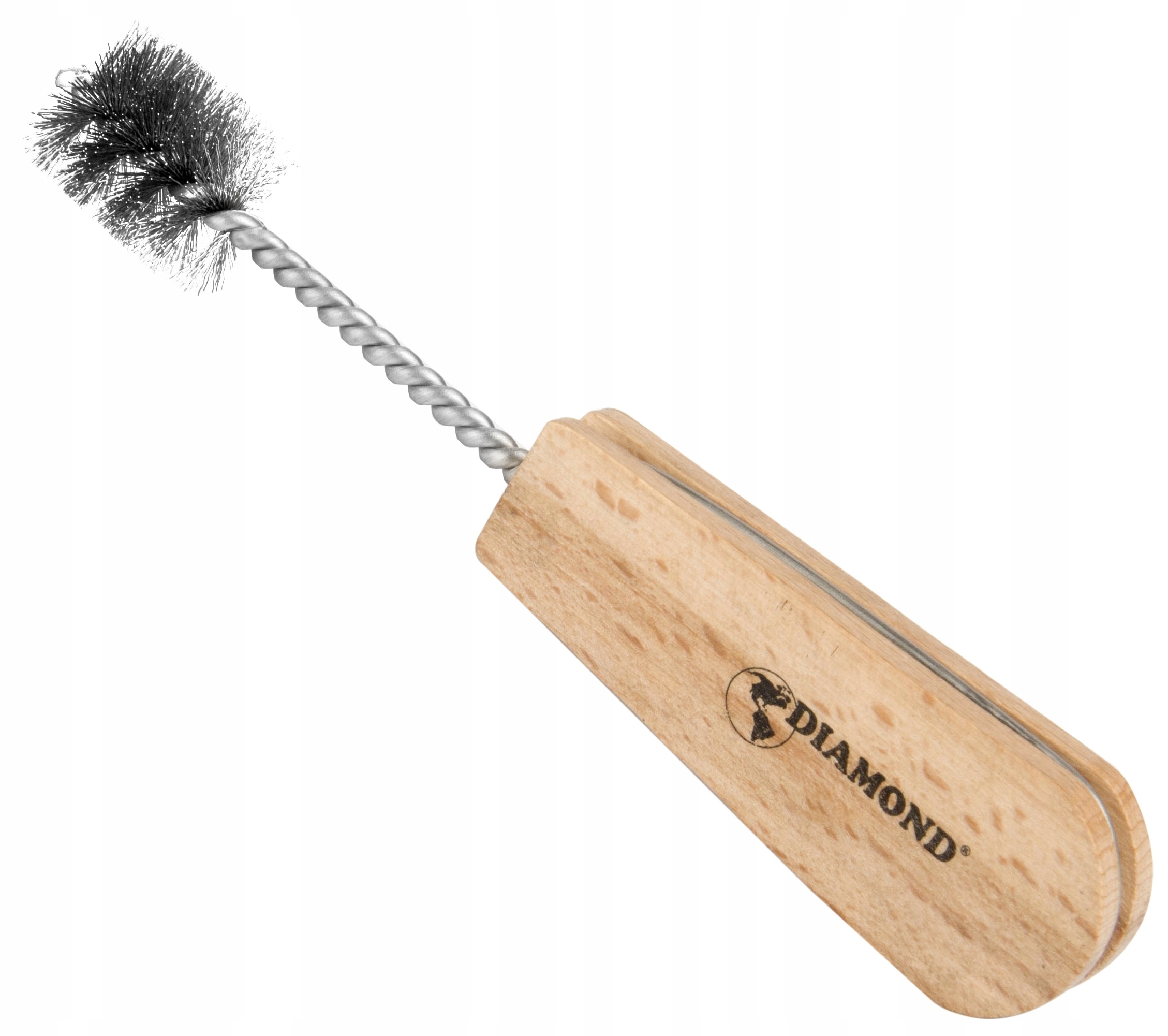 SZCZOTKA DO MIEDZI CU DO KSZTAŁTEK MIEDZIANYCH 15 mm DREWNIANA / NIERDZEWNA