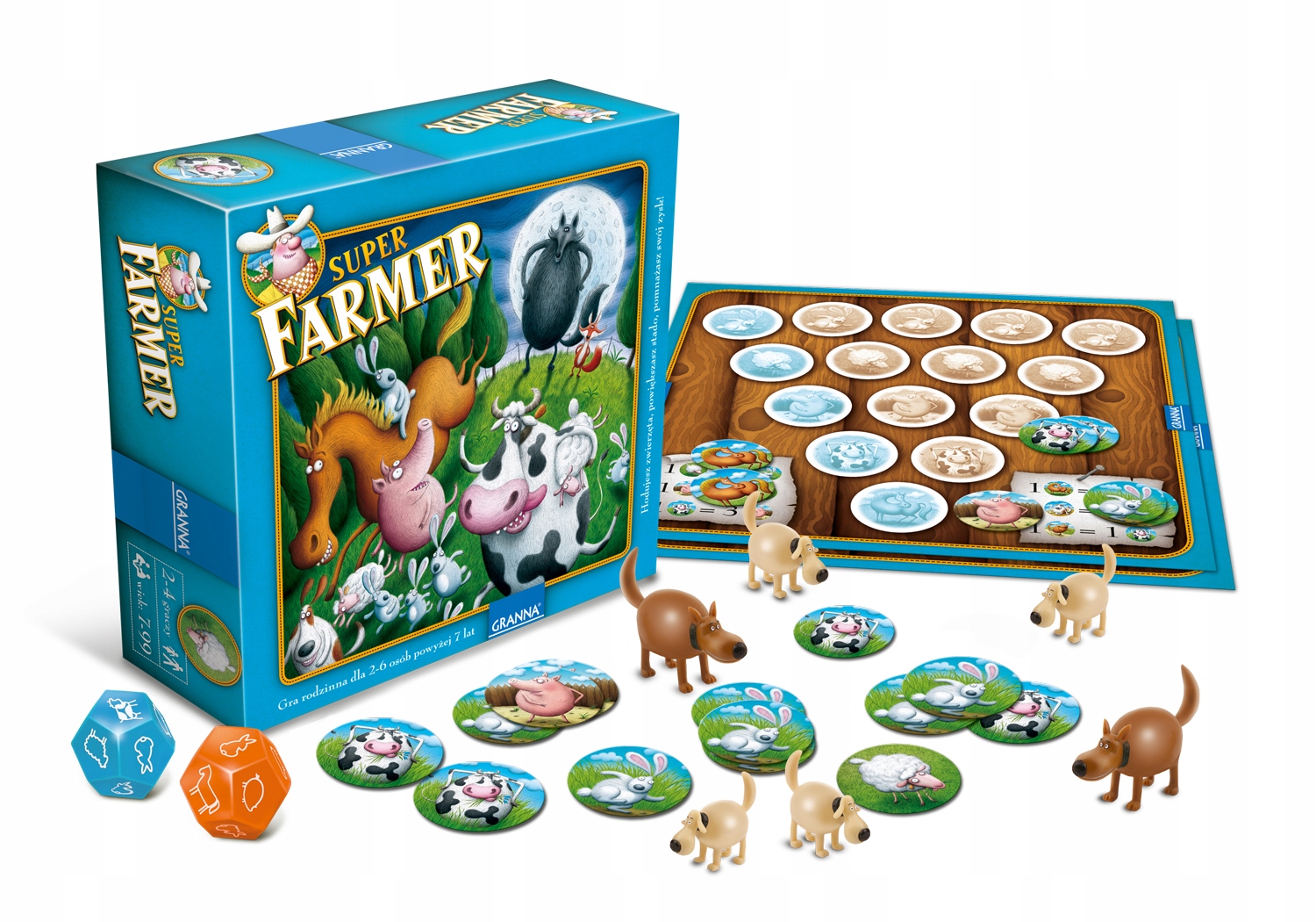 Gra Superfarmer Delux Granna 00086 Super Farmer