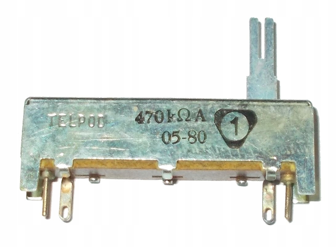 

Potencjometr Suwakowy Telpod 46mm 470k A 2szt=5zł