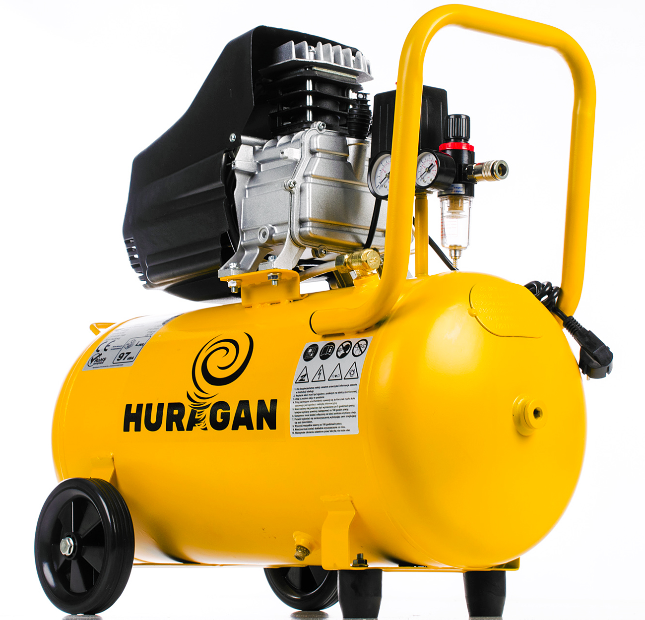Kompresor Olejowy Sprężarka Powietrza 50L Tłok 216L/MIN 230V