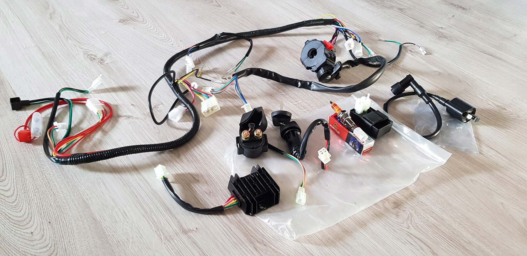 Wiązka instalacja elektryczna Quad 200 Bashan 250 Komplet