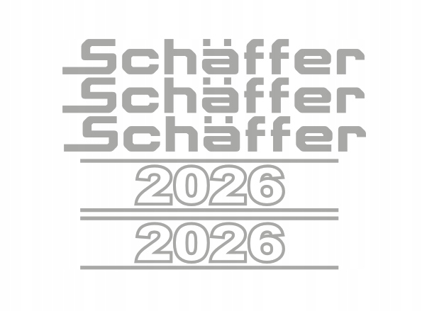 Samolepky s lepením – Schaffer 2026