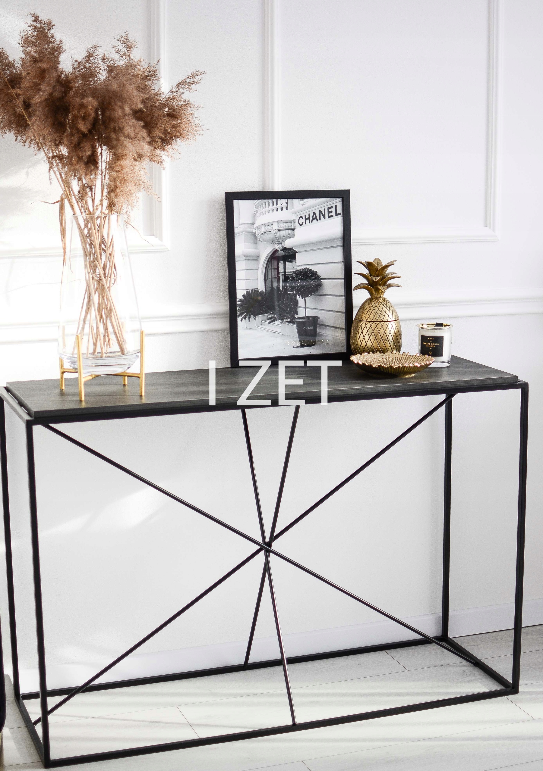 HIT Konsola metalowa loft industrialna przedpokój