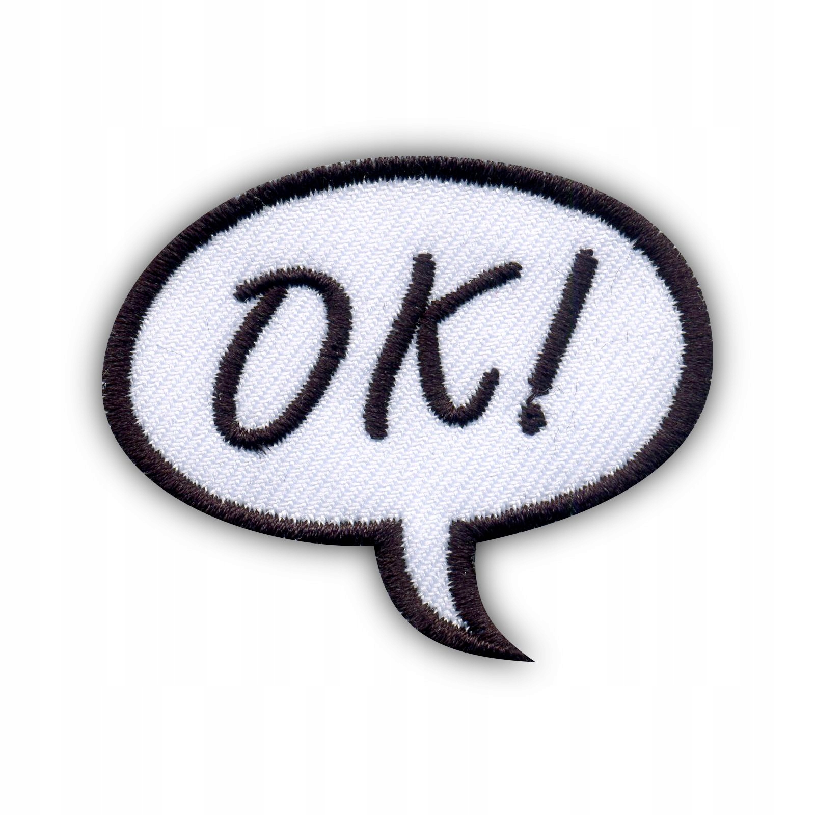 

Naszywka Dymek Ok! chmurka komiks Dobrze! Haft