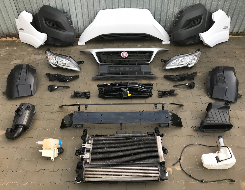 FIAT DUCATO 2.3 PRZÓD BIAŁY MASKA CHŁODNICE 15 r