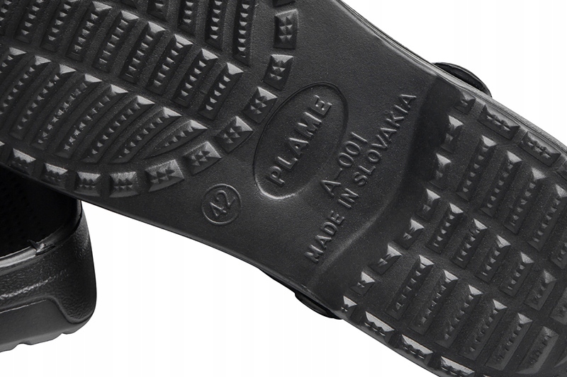 LEKKIE KLAPKI OGRODOWE pianka EVA KAPCIE Kolor czarny