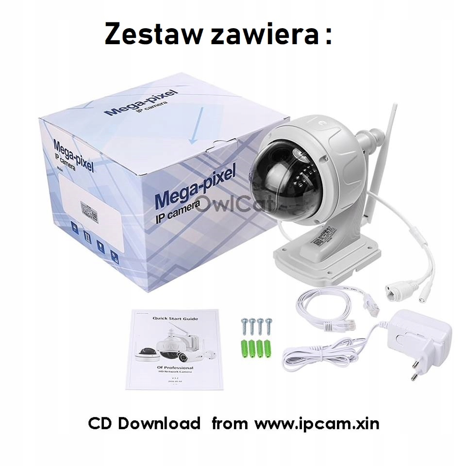 KAMERA WIFI BEZPRZEWODOWA OBROTOWA 5MPX mSD128 Technologia IP