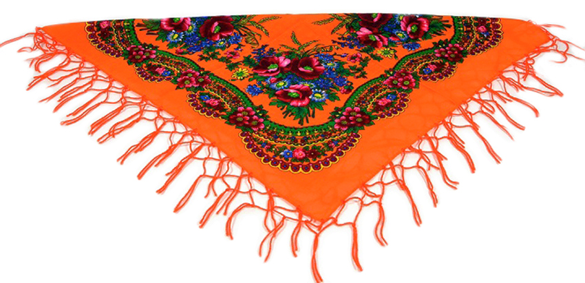 

Chusta Góralska Ludowa Apaszka Szal Folk 75x75 cm.