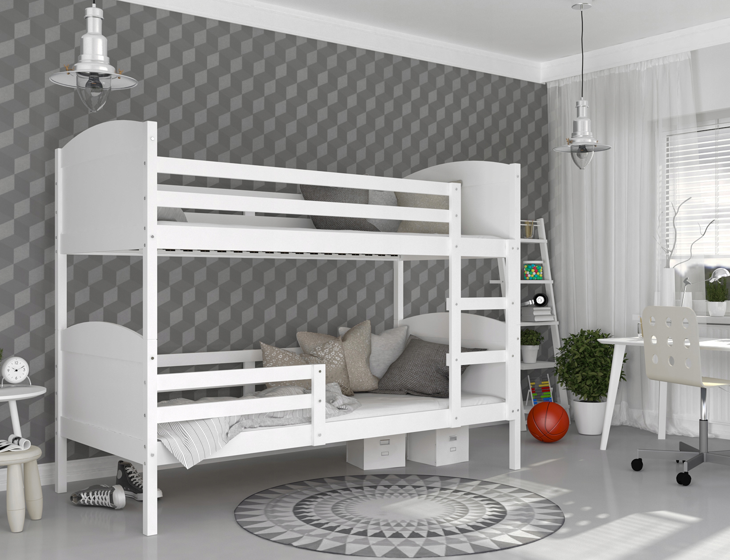 Łóżko piętrowe 200x90 bez szuflady MATEUSZ Marka AJKmeble