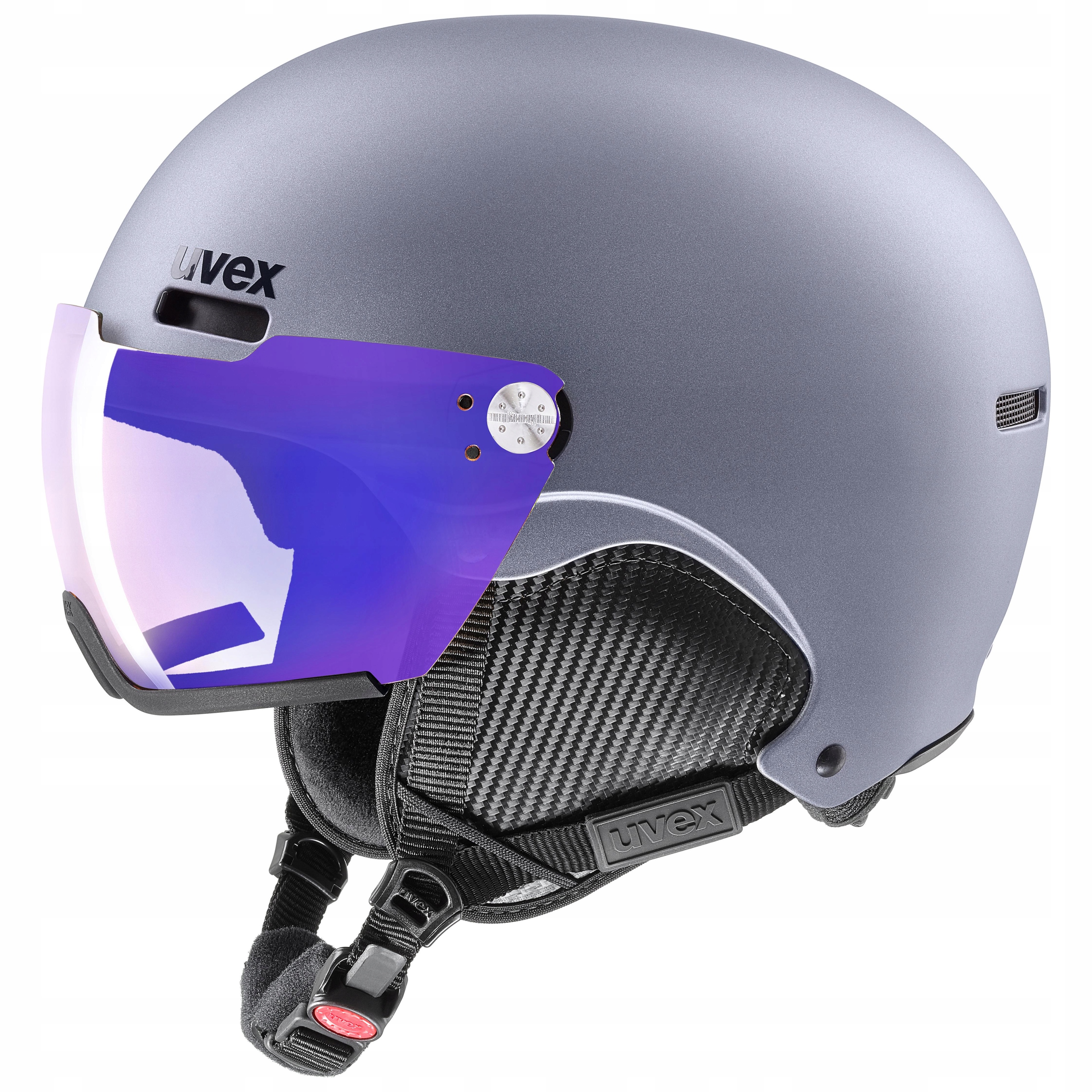 Lyžařská přilba Uvex Hlmt 500 Visor V Vario Strato Mat L 59-62 cm