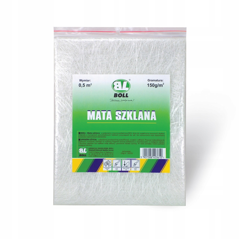 

Mata Szklana Boll 300g/m2 0,5m2