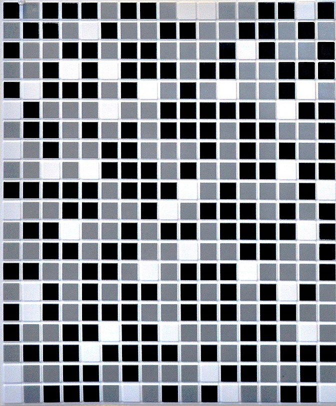 PANELE ŚCIENNE 3D MOZAIKA CZARNA PCV PŁYTKA PVC