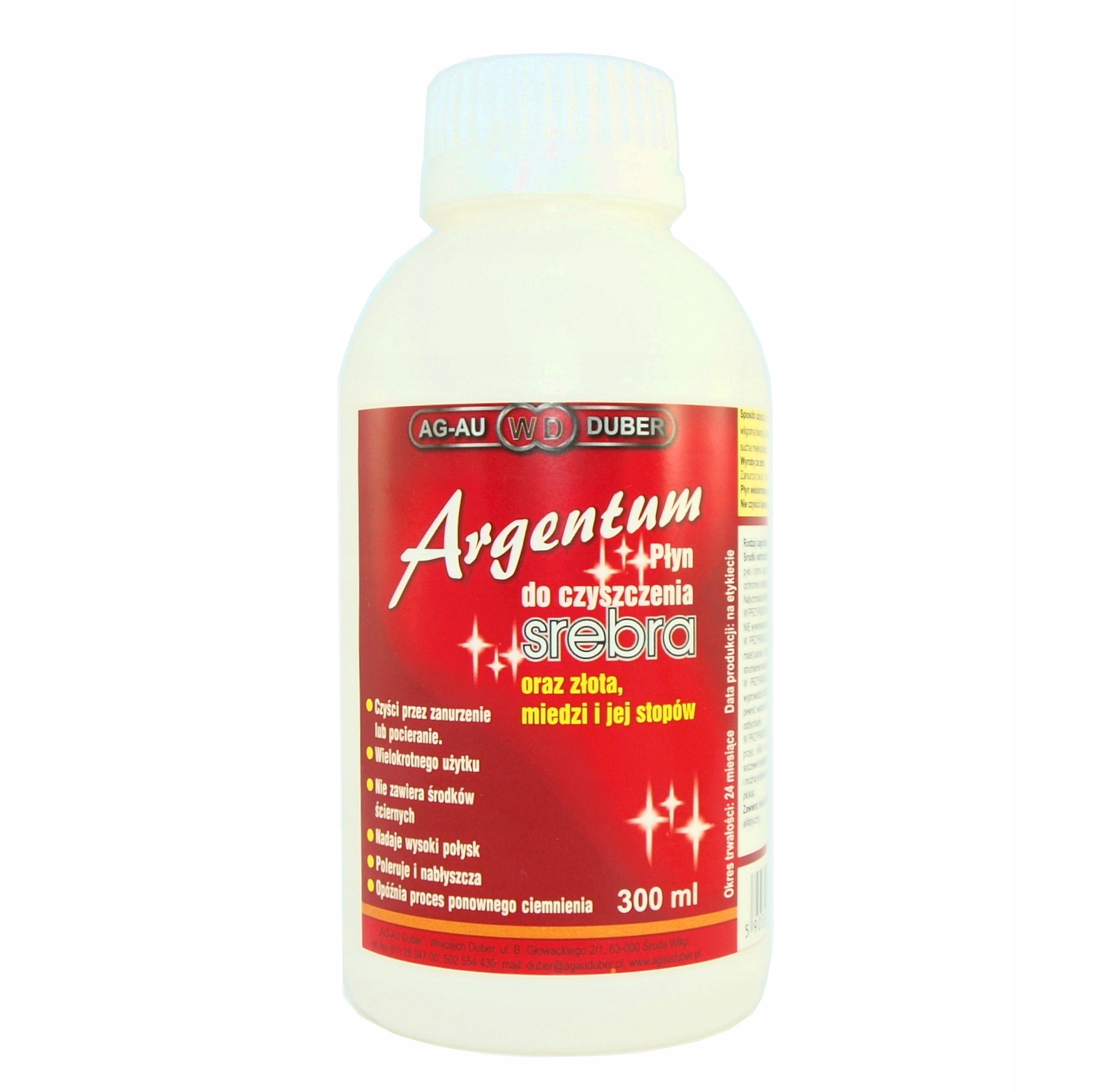 

Płyn do czyszczenia srebra Argentum 300 ml