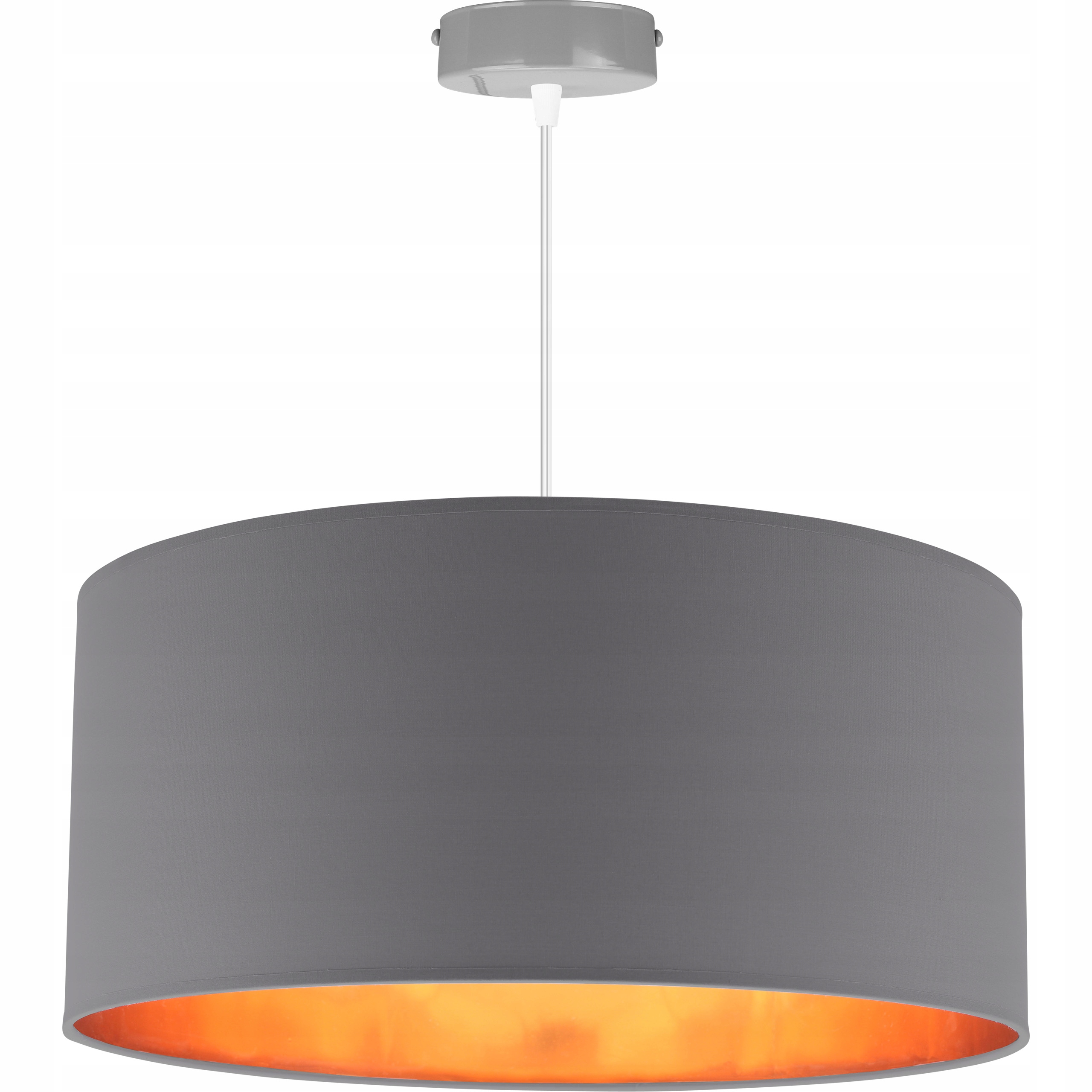 

Lampa Wisząca Sufitowa Żyrandol Złota Abażur Led