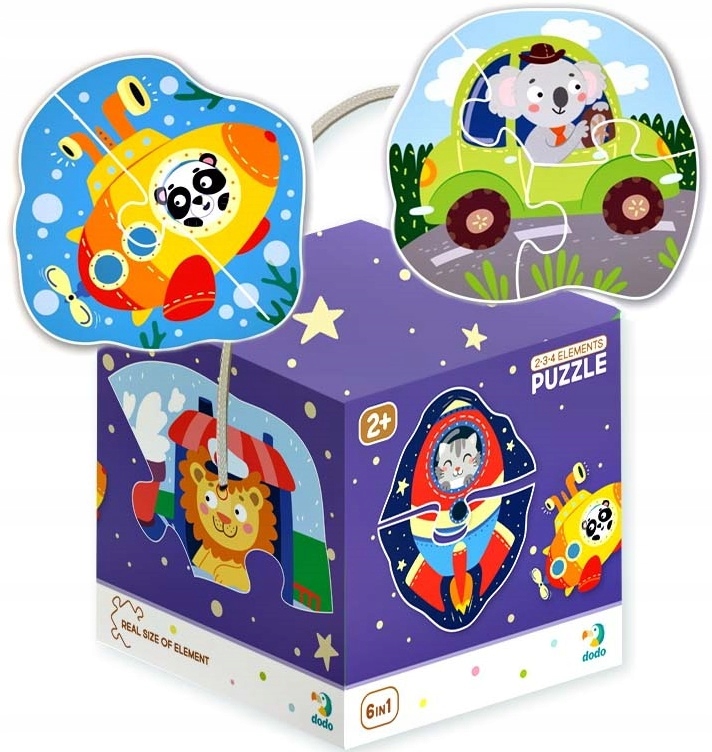 

Duże Puzzle 6w1 Transport 2 3 4 Elementy