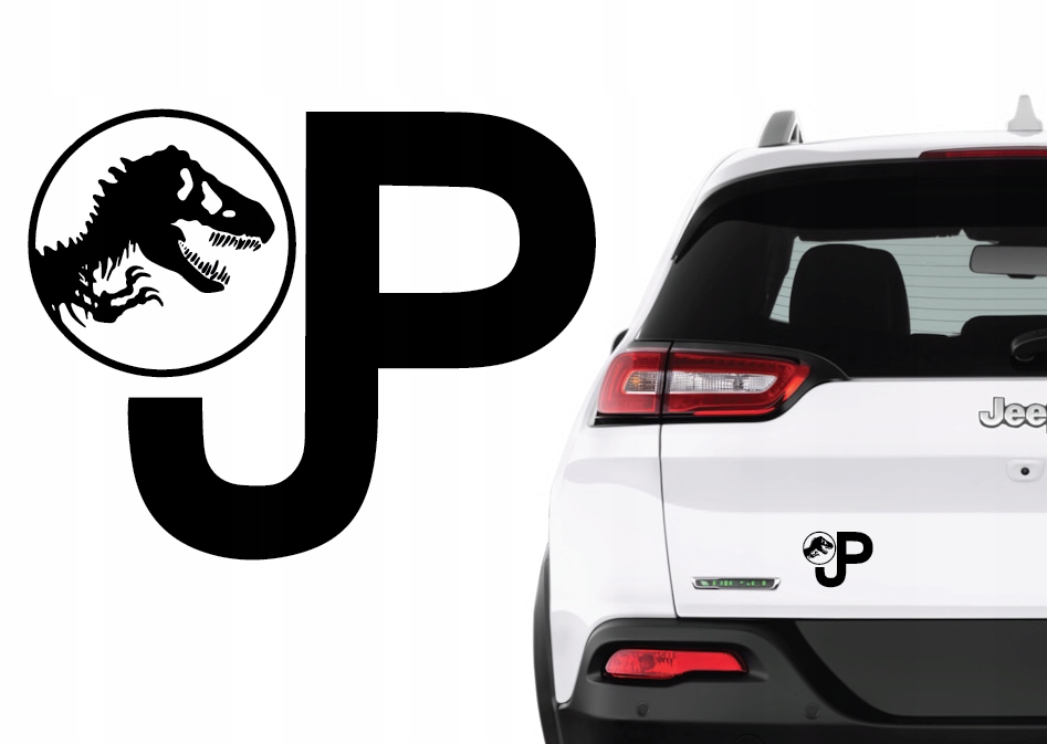 

Naklejka na samochód samochodowa Jurassic Park Jp