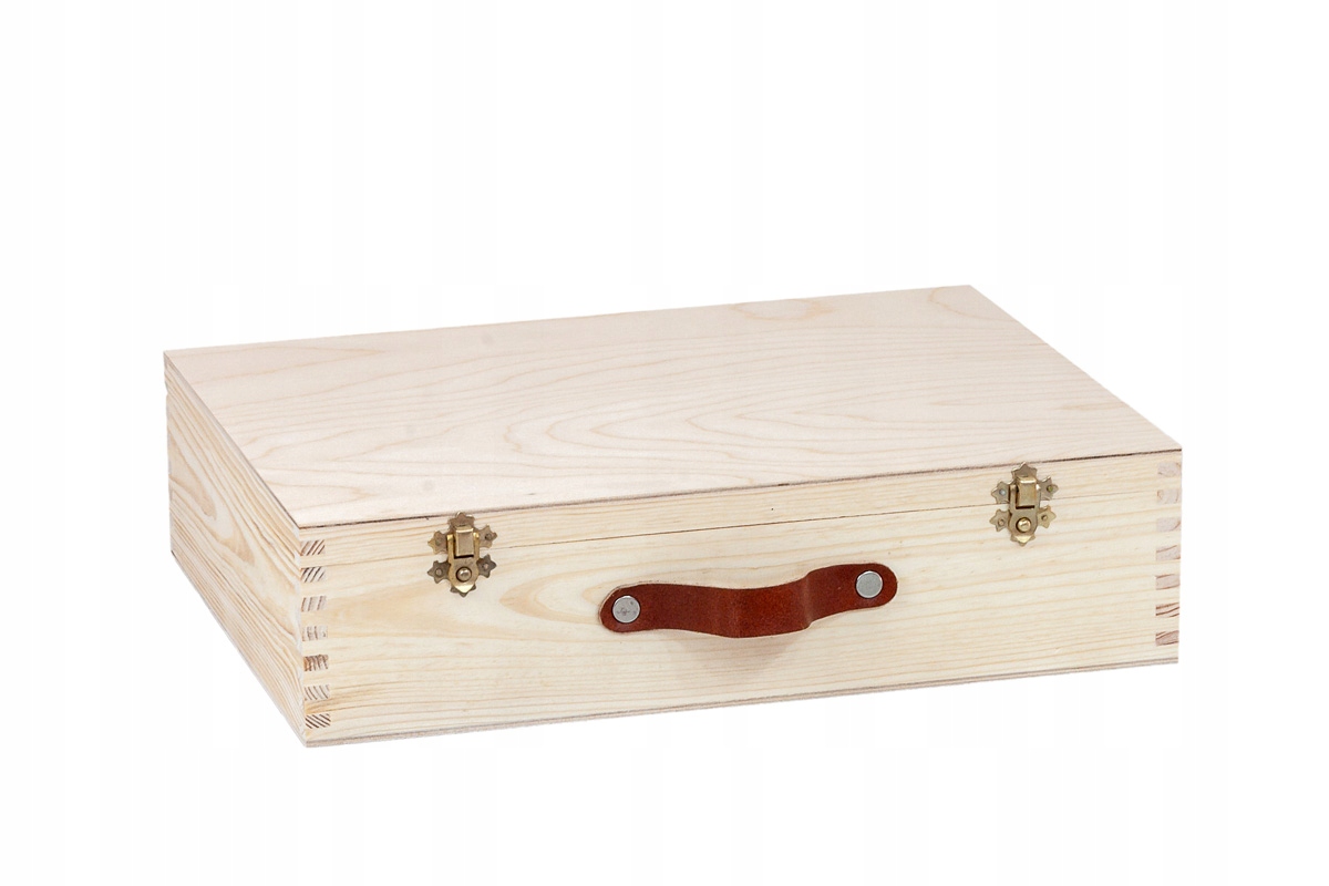 WALIZKA neseser TECZKA z uchwytem drewniana kufer Cechy dodatkowe brak