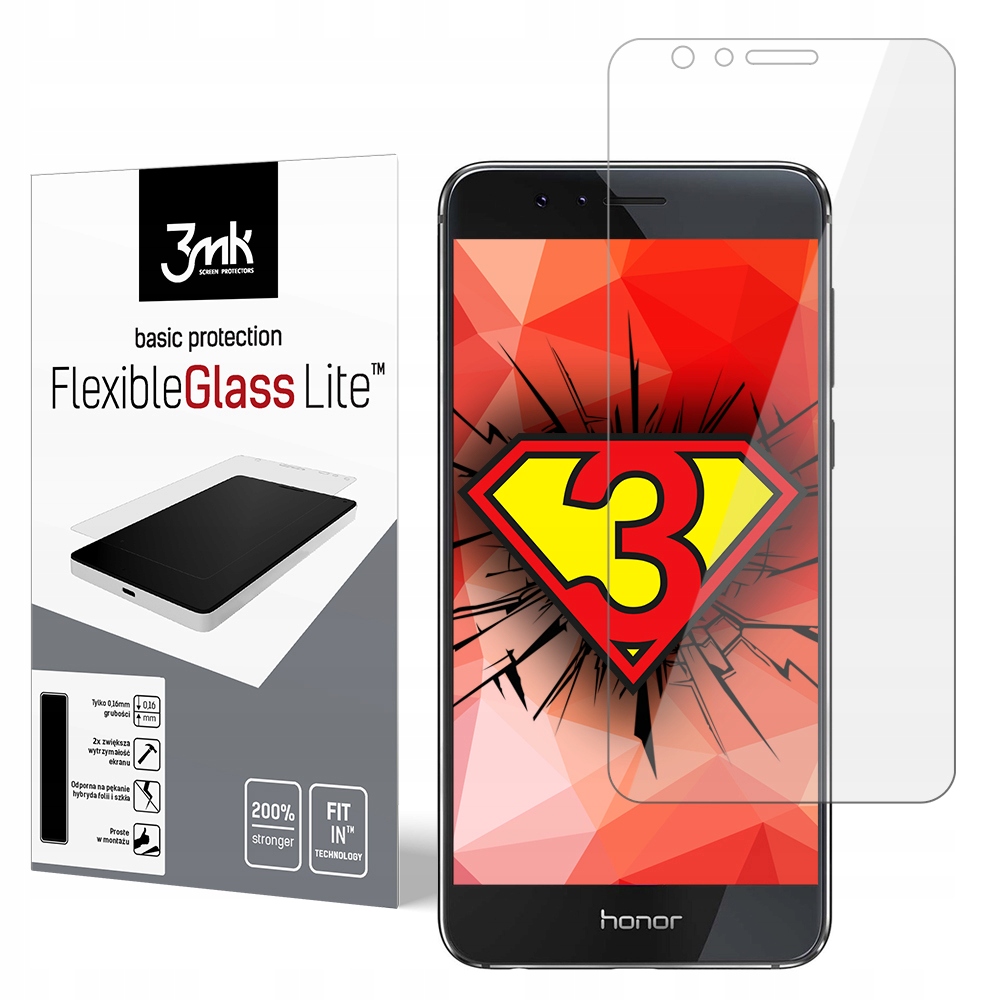 

Szkło hybrydowe 6H 3mk Fg Lite do Huawei Honor 8