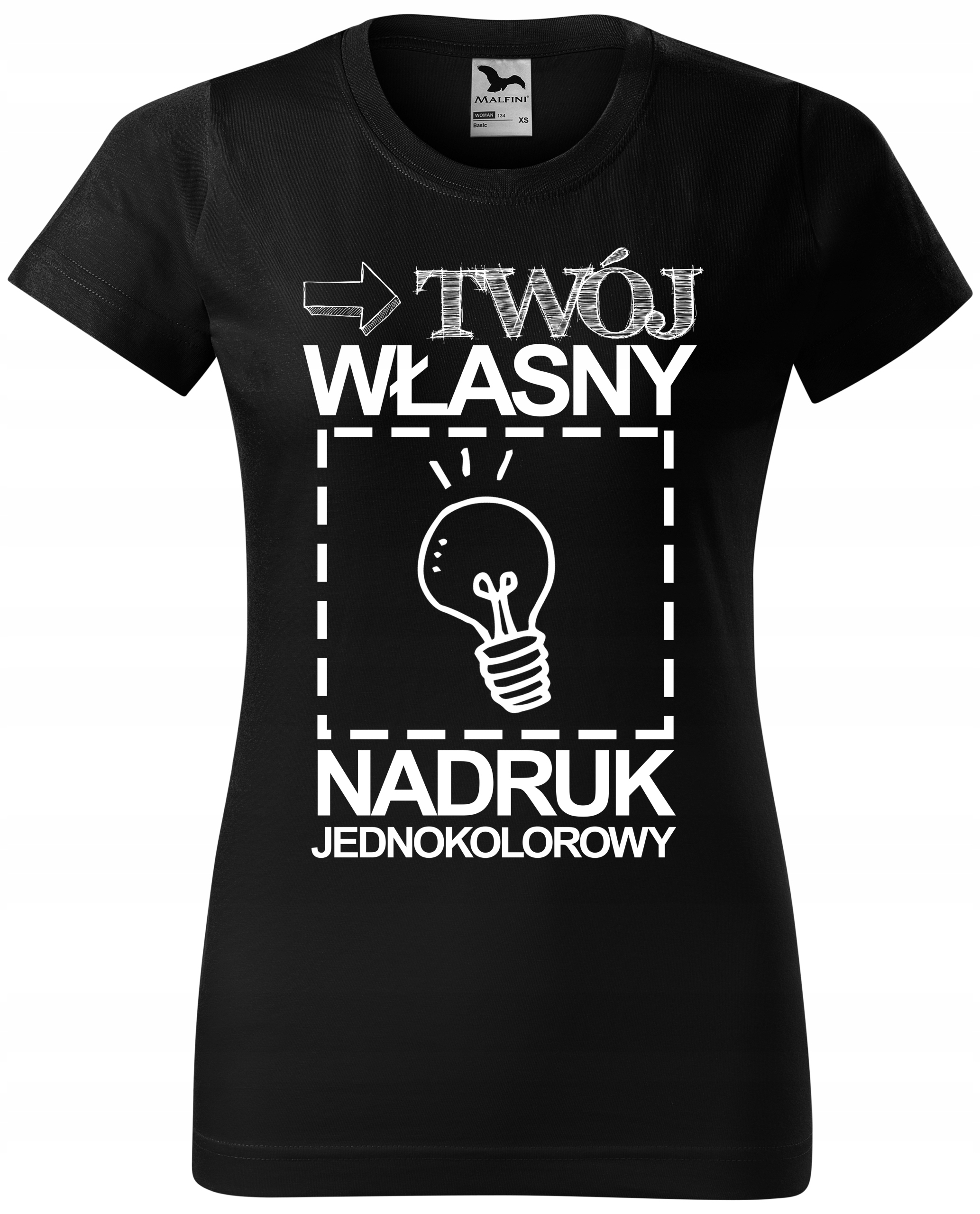 KOSZULKA koszulki z WŁASNYM NADRUKIEM napisem r M