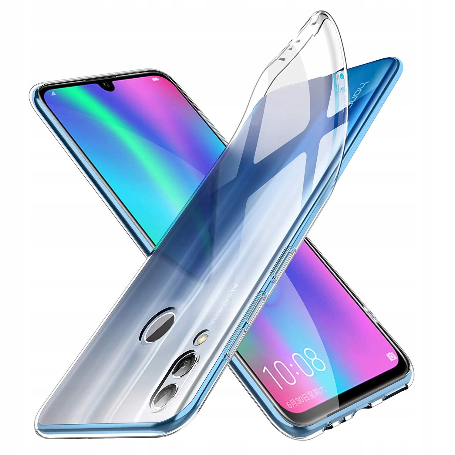 

Żelowe Etui Cienkie Do Huawei Honor 10 Lite +szkło