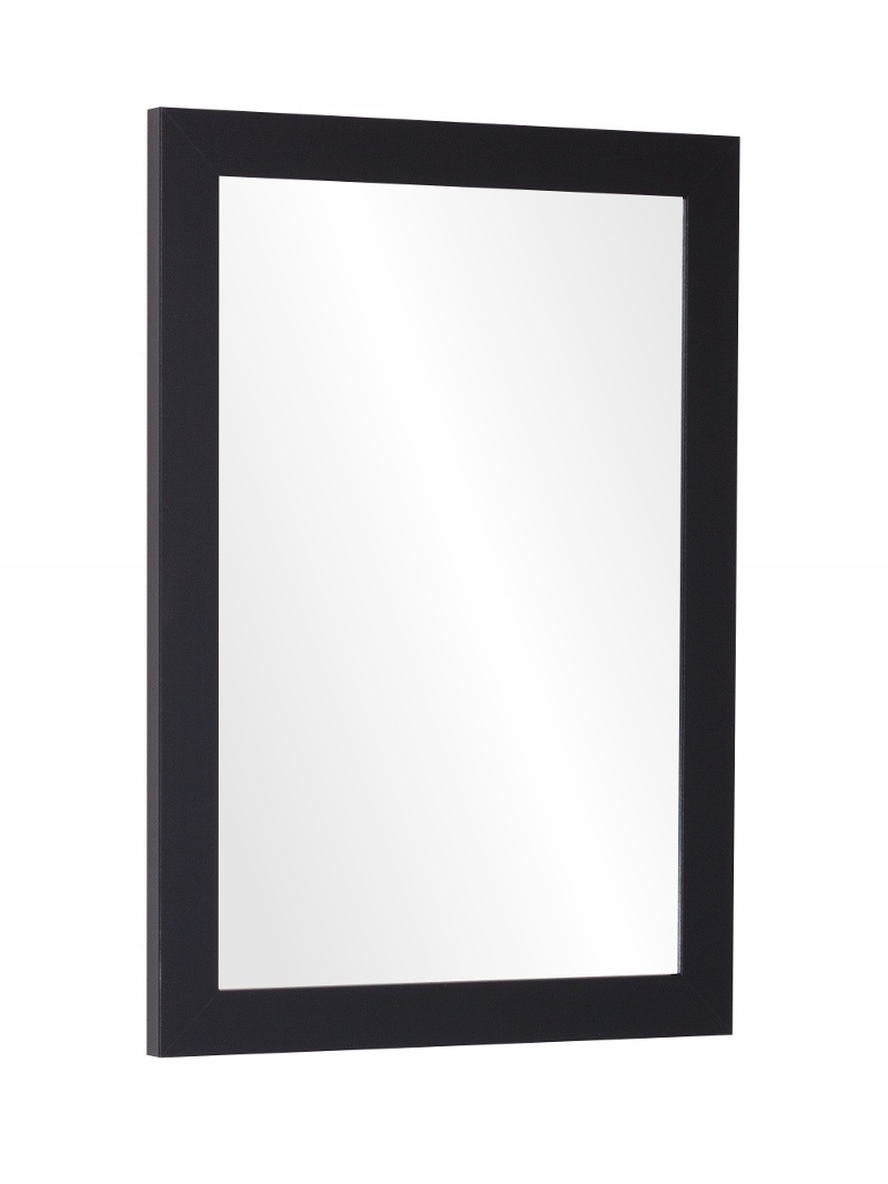 

Lustro w ramie 60x40 Rama Czarna, Czarne + gratis