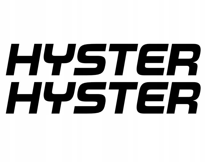 Naklejki wózek widłowy napis HYSTER 20 cm