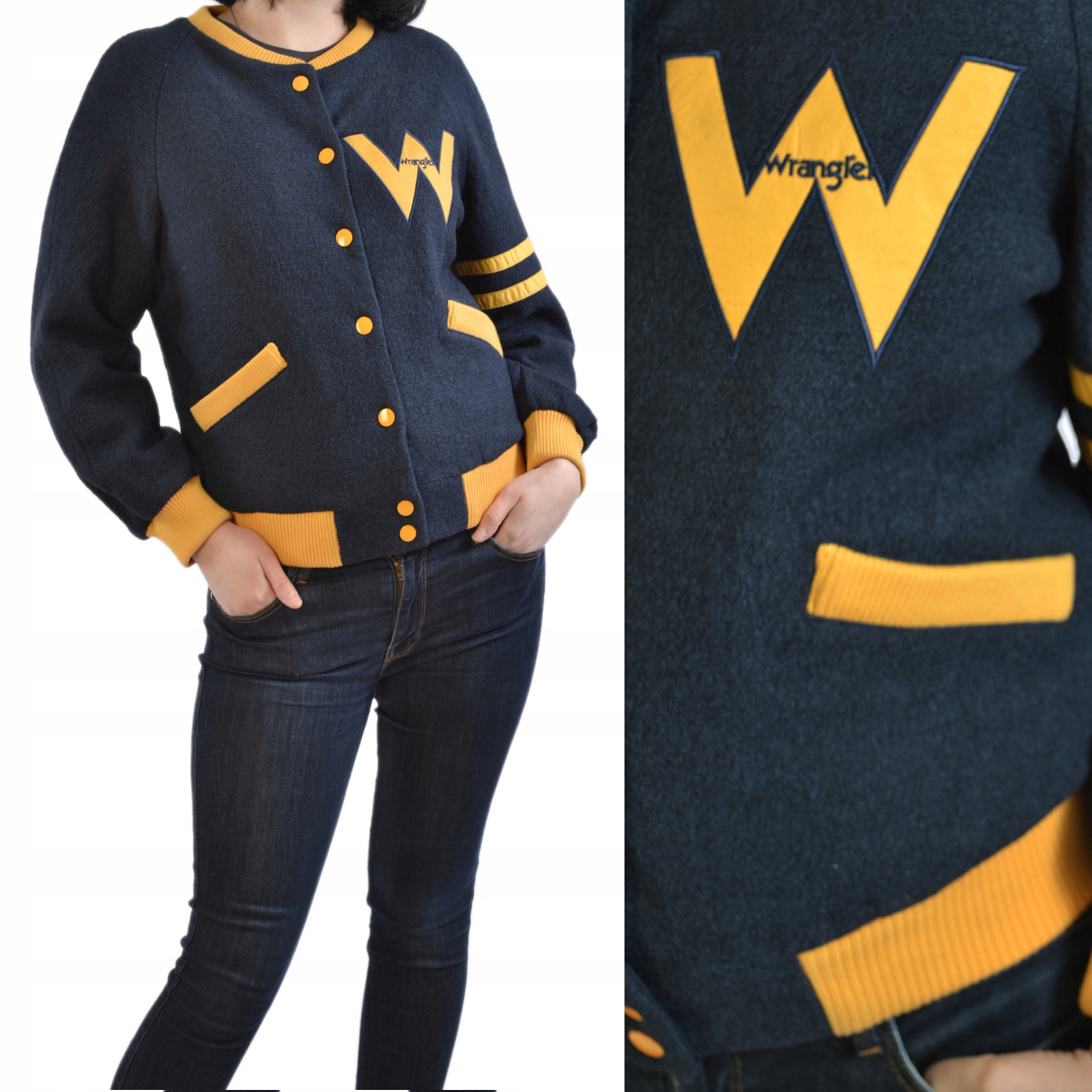 Wrangler B&y Bomber Jkt Navy Dámská Bunda