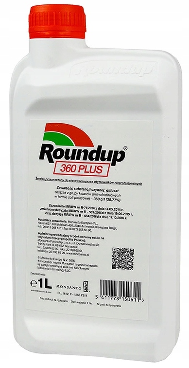 

Roundup 360 Plus 1l na chwasty Randap Total Niszcz