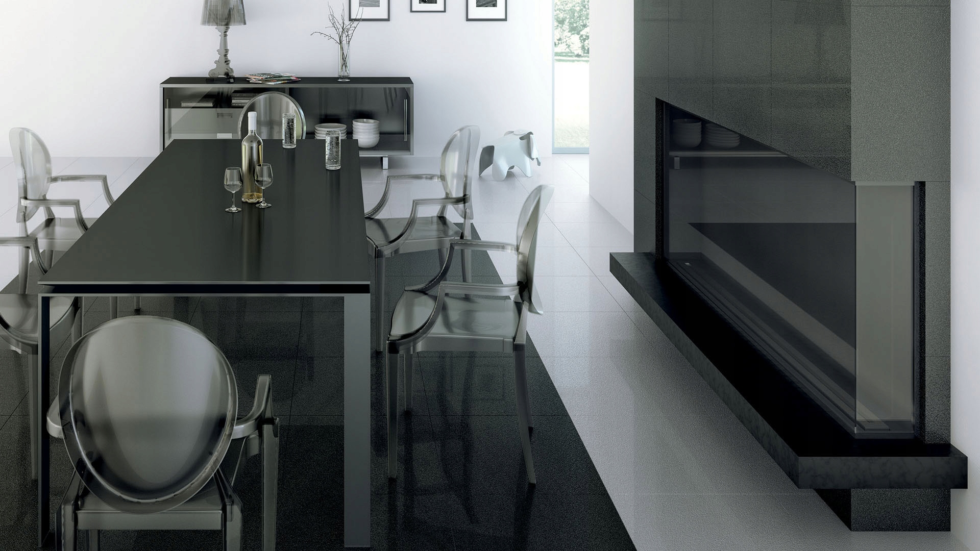 GALACTIC BLACK GRS.304B Lappato 60x60 Ceramstic Typ gres