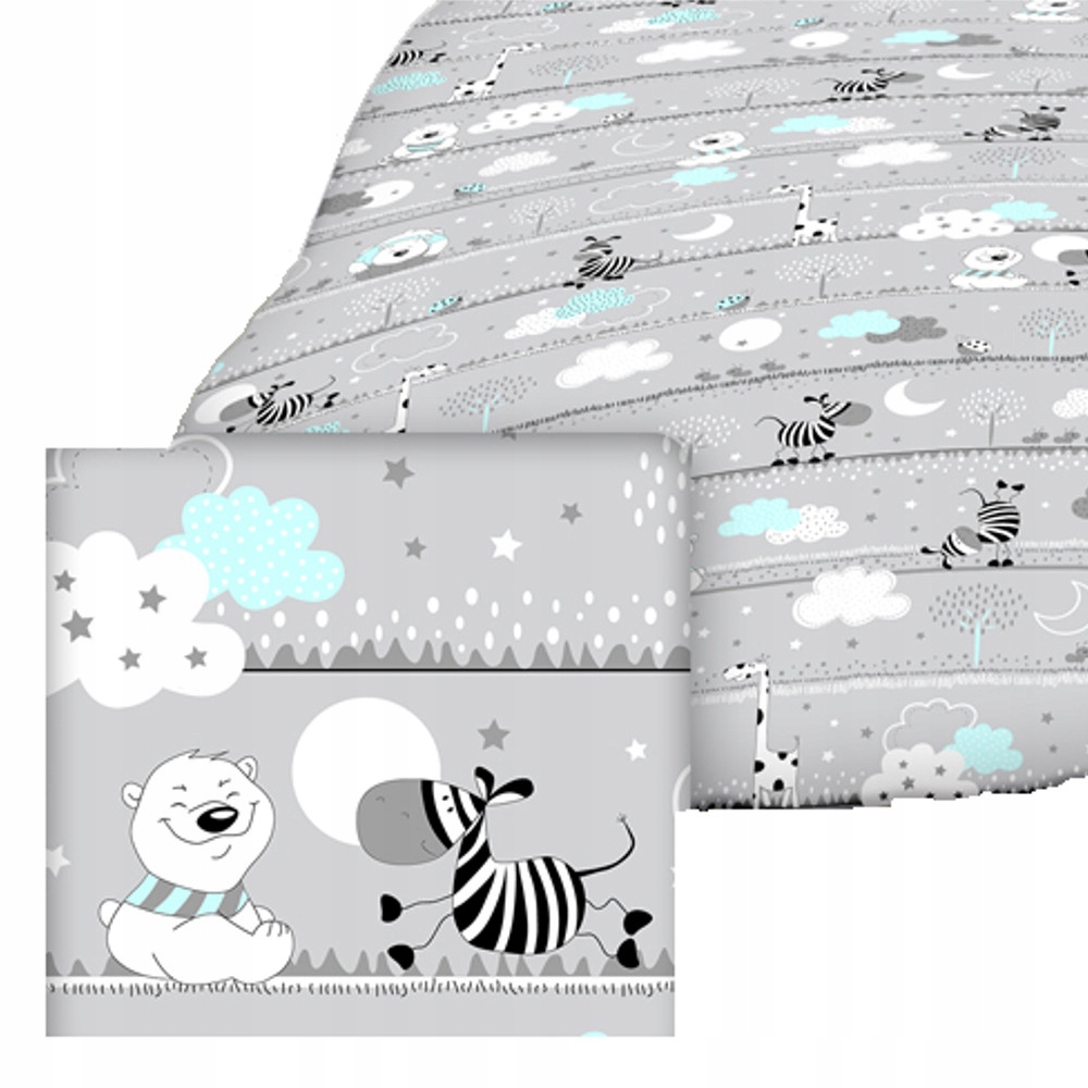 

Prześcieradło 90x180 materiałowe bawełna 196mie