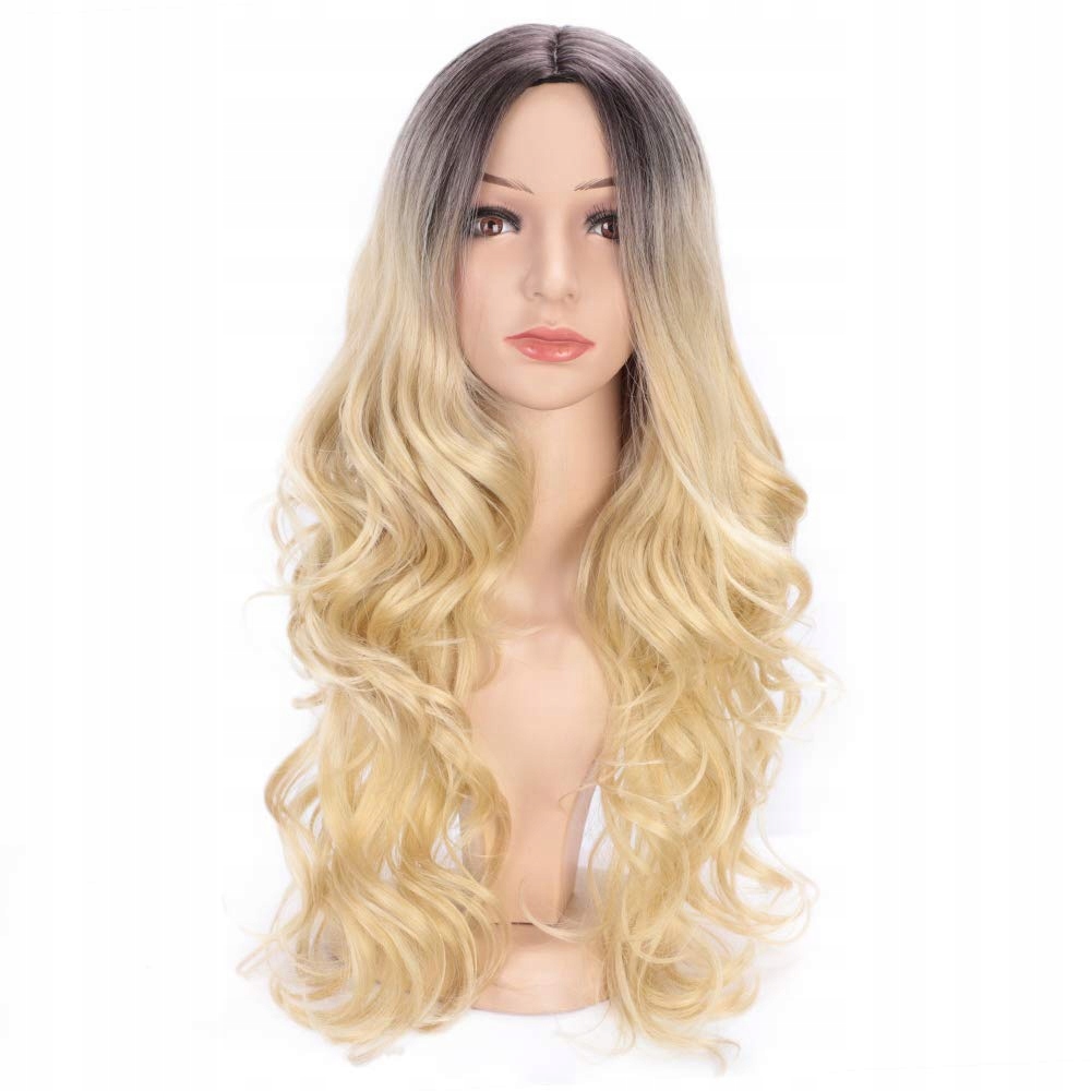 

Peruka Włosy Długie Blond Blondynka Ombre 70cm W30