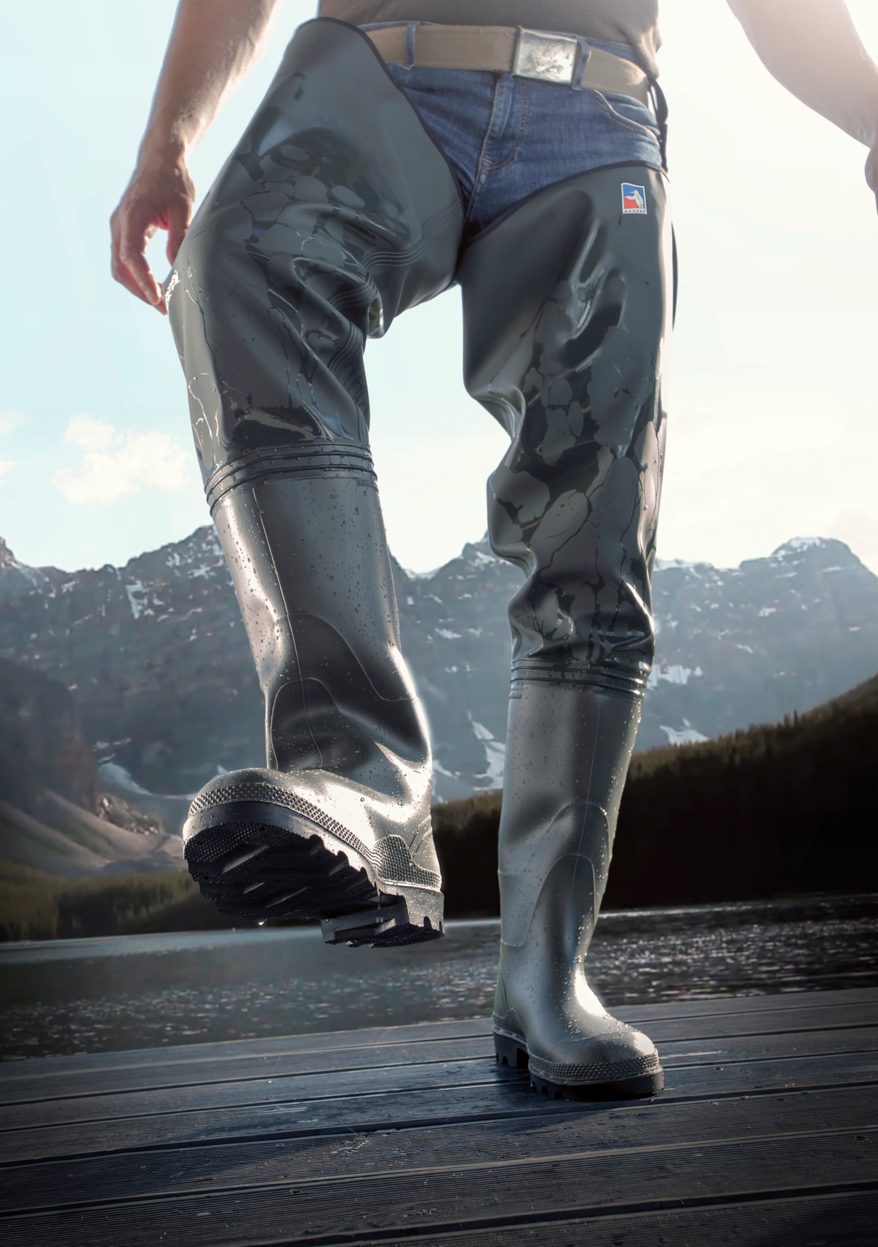 Wodery Spodniobuty Oliwka WADERS Roz. 40 Kod producenta 03114006