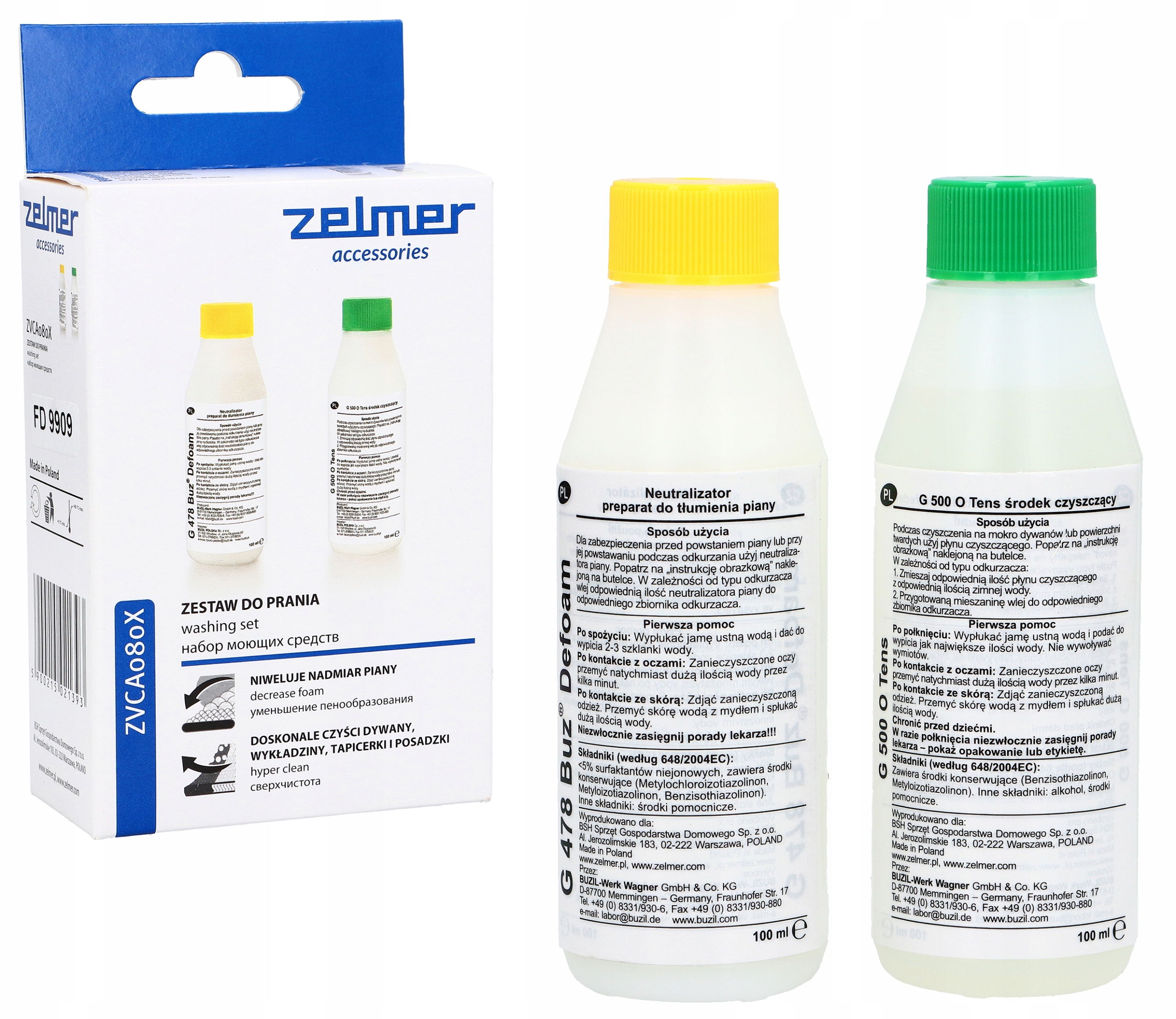 ZESTAW DO PRANIA ZELMER 919.0190 AQUAWELT ZVCA080X