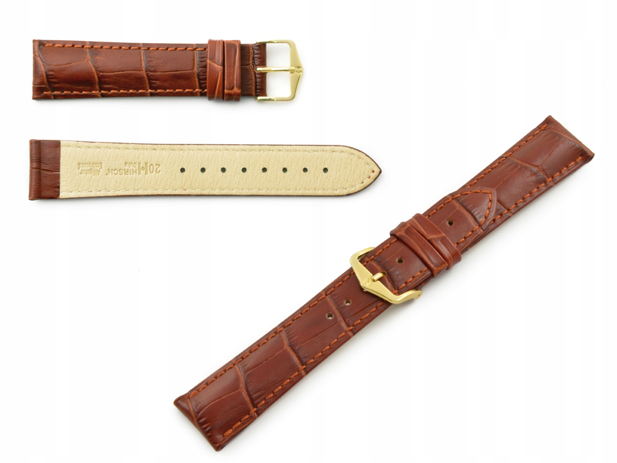Pásek Zlatohnědý Z Kůže Hirsch Duke Gd 16 MM