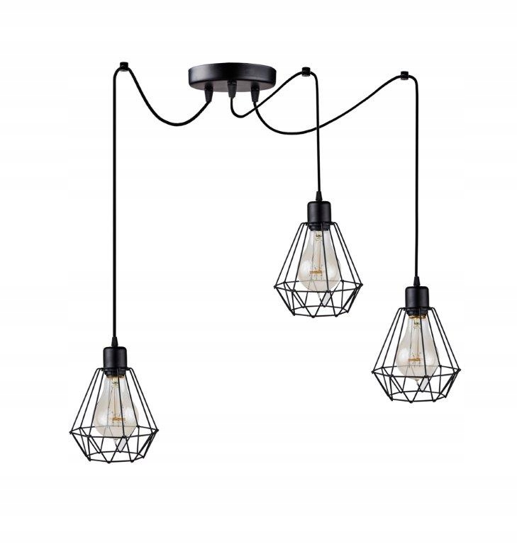 

Lampa Pająk Wisząca Led Loft Edison Spider Diament
