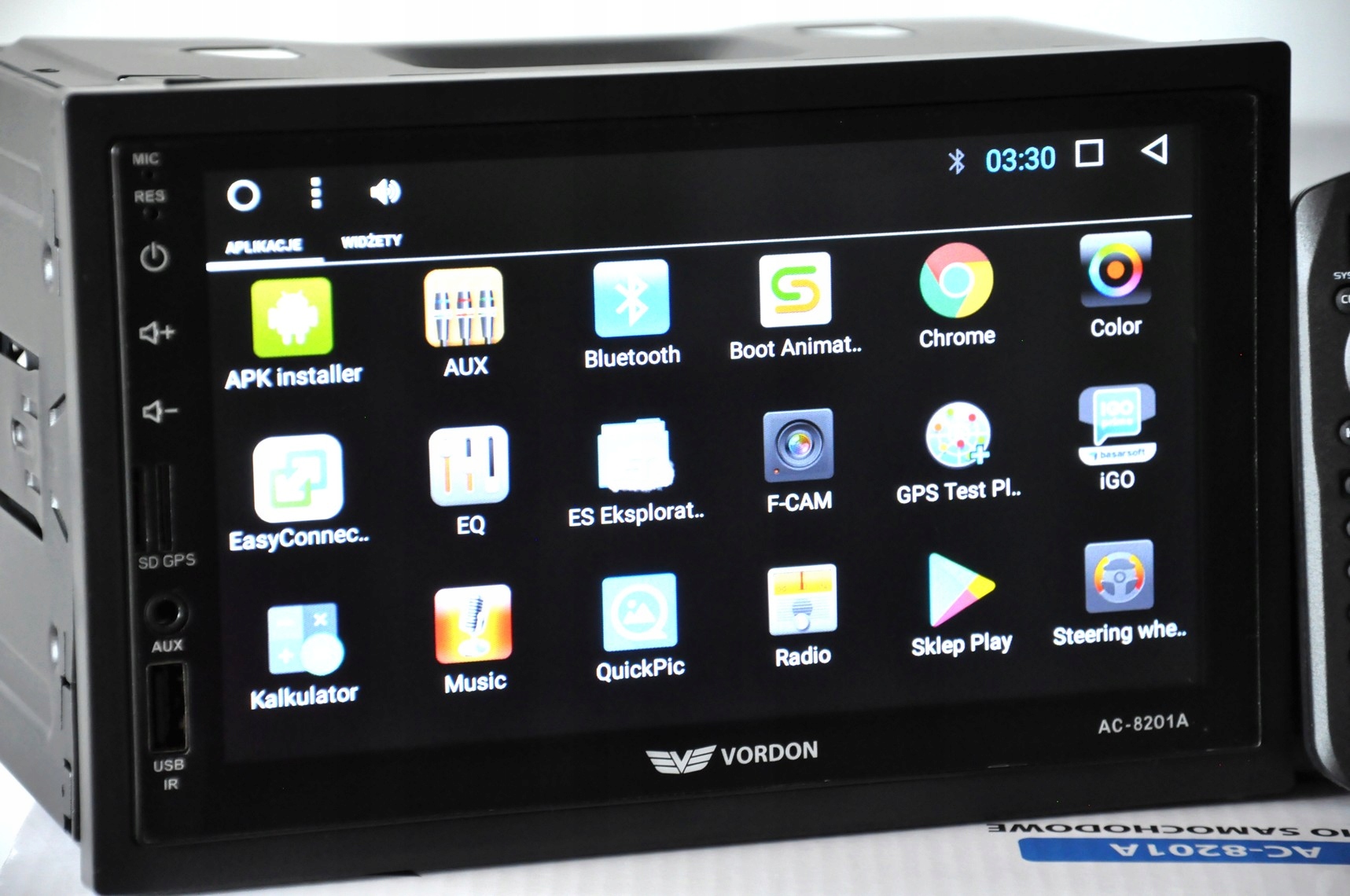 RADIO SAMOCHODOWE 2DIN AC-8201A YELLOWSTONE GPS USB WiFi ANDROID BLUETOOTH Marka Vordon