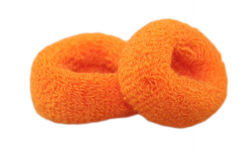 

-margut- Gumki małe szersze frotki Para pomarańcz