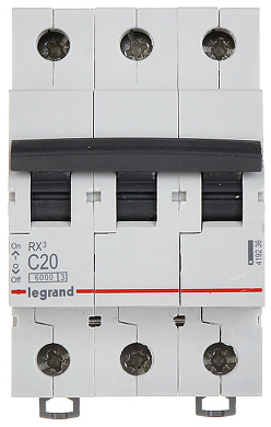 

Legrand RX3 Wyłącznik Nadprądowy 3P C20A S303