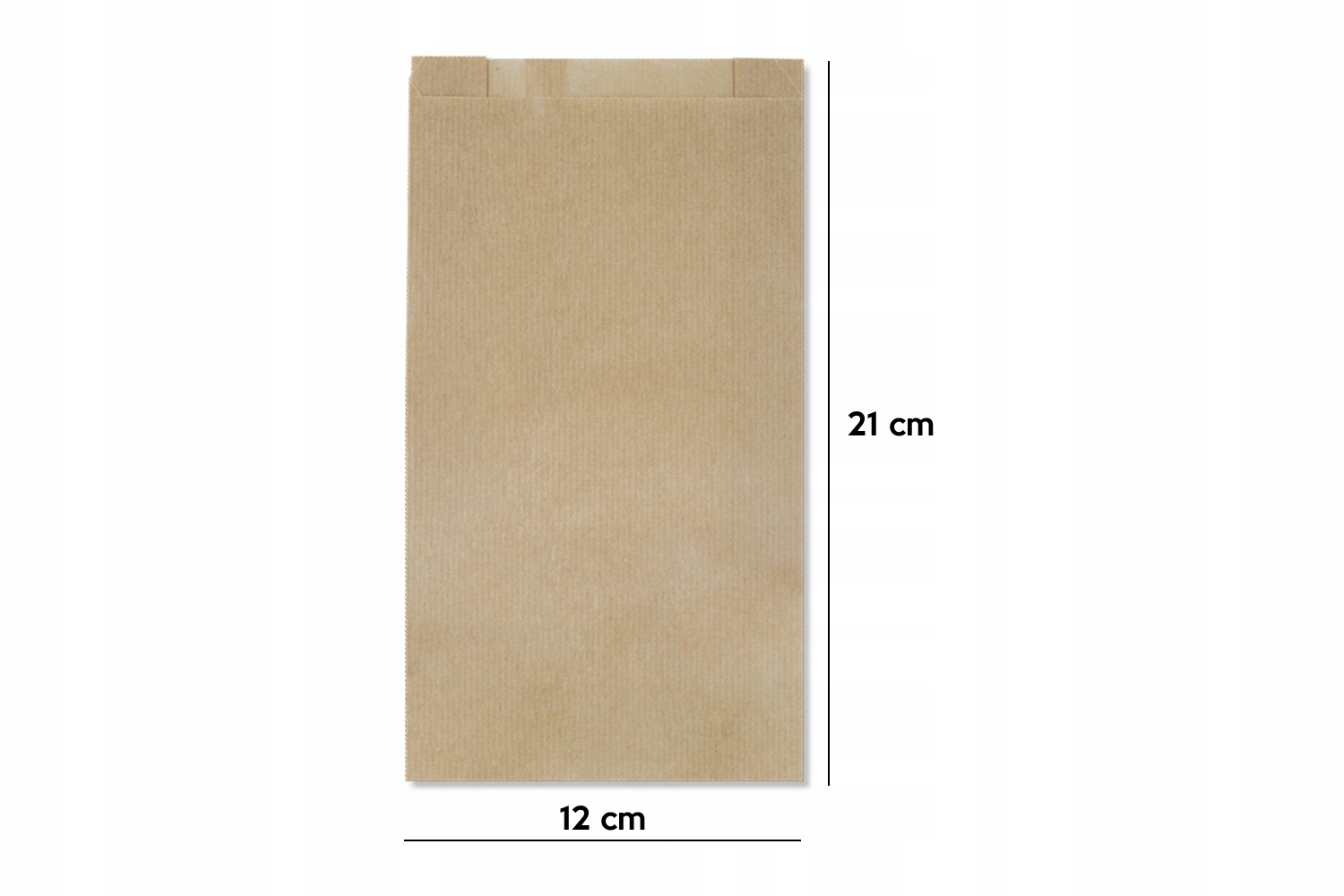 Torba Papierowa Allbag 12x21 cm FAŁDOWA BRĄZOWA 100 szt. EAN (GTIN) 5903760425982