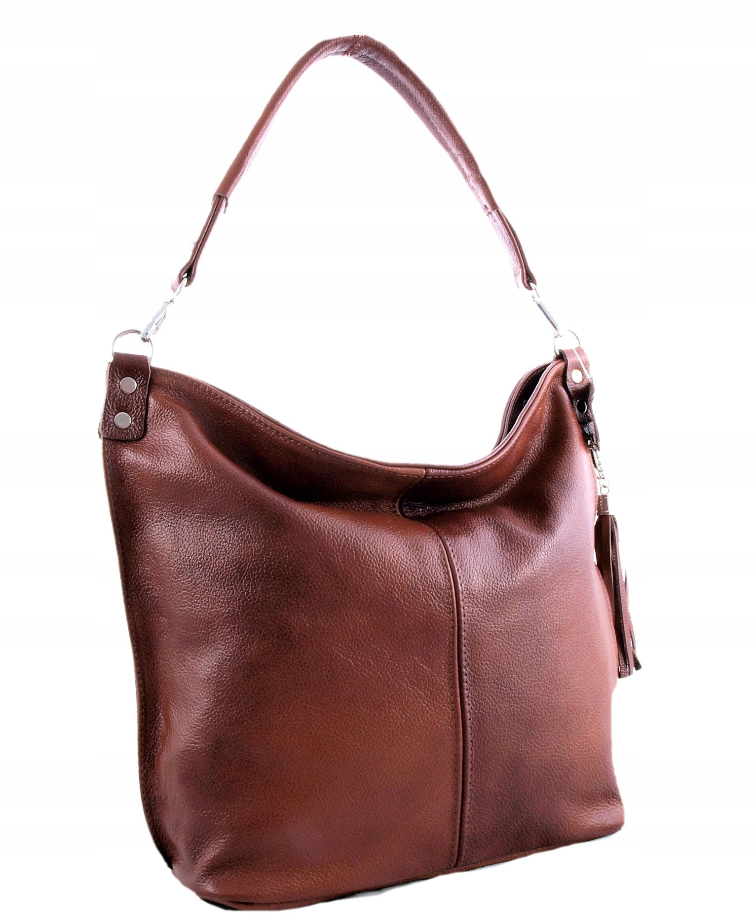 TOREBKA SKÓRZANA WOREK BRĄZOWO-RUDA LISTONOSZKA Płeć kobieta