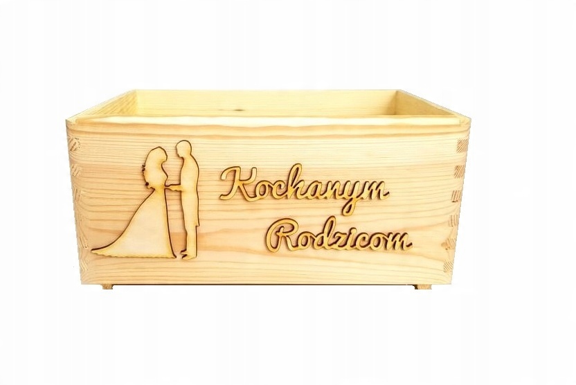 

Skrzynka Drewniana Podziękowania Kochanym Rodzicom