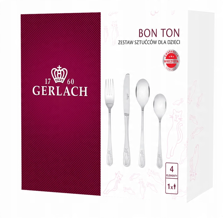 

Gerlach komplet sztućców dla dzieci Bon Ton Kotki