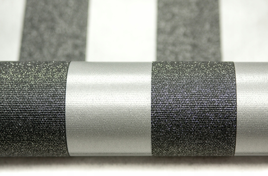 Tapeta w CZARNE i SREBRNE PASY posypane BROKATEM Kod producenta 987987878